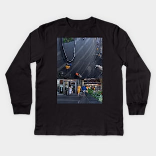 Birmingham (outside the railway station) Kids Long Sleeve T-Shirt